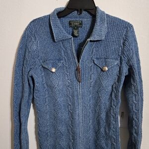 Lauren Blue Cable Knit Sweater